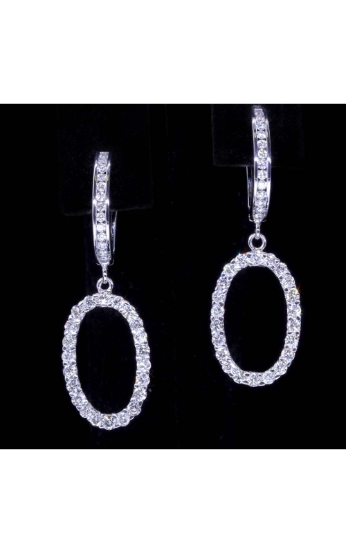 Dangling Halo Diamond Earrings