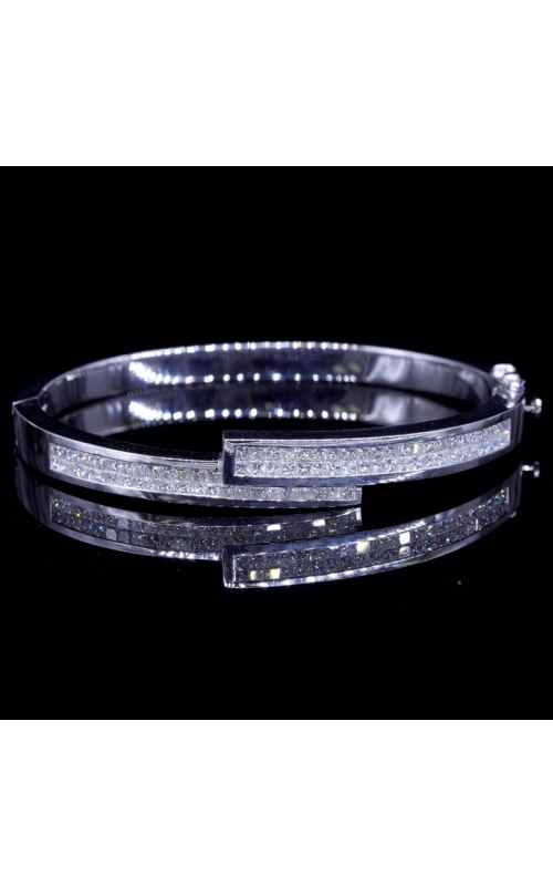 Princess Cut Invisible Set diamond Bangle