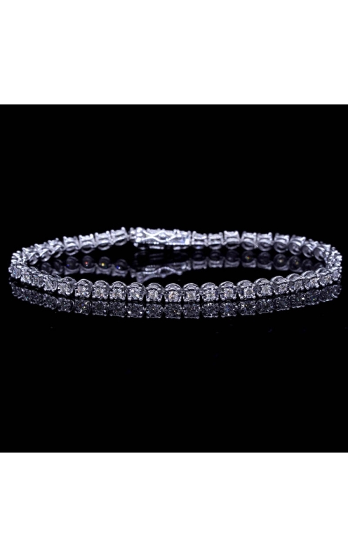 Tennis bracelet 2.3mm diamond cut
