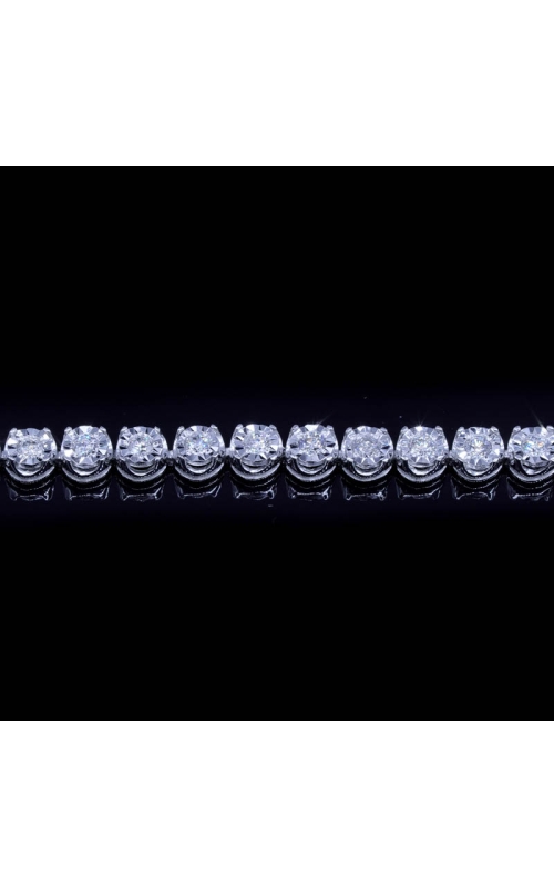 1.9mm diamond tennis bracelet diamond cut design