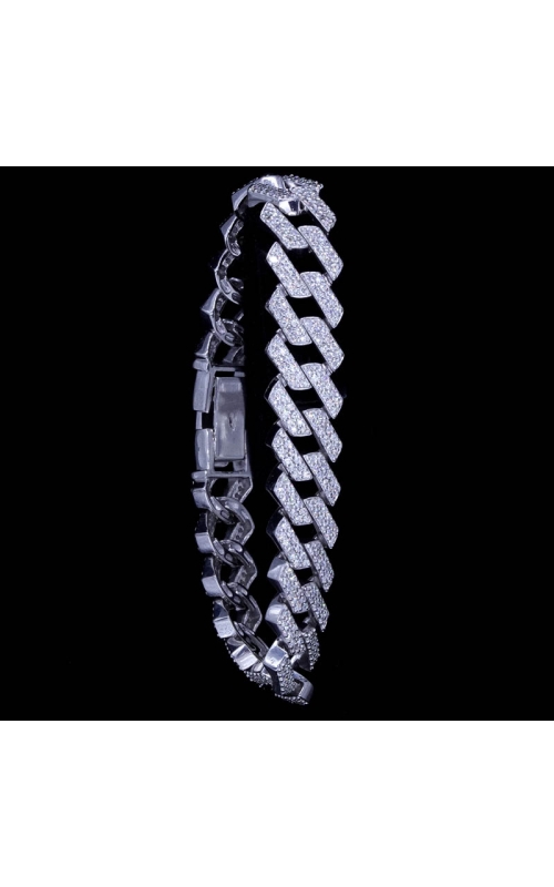 MEN Cuban Link 15ct Diamond Bracelet