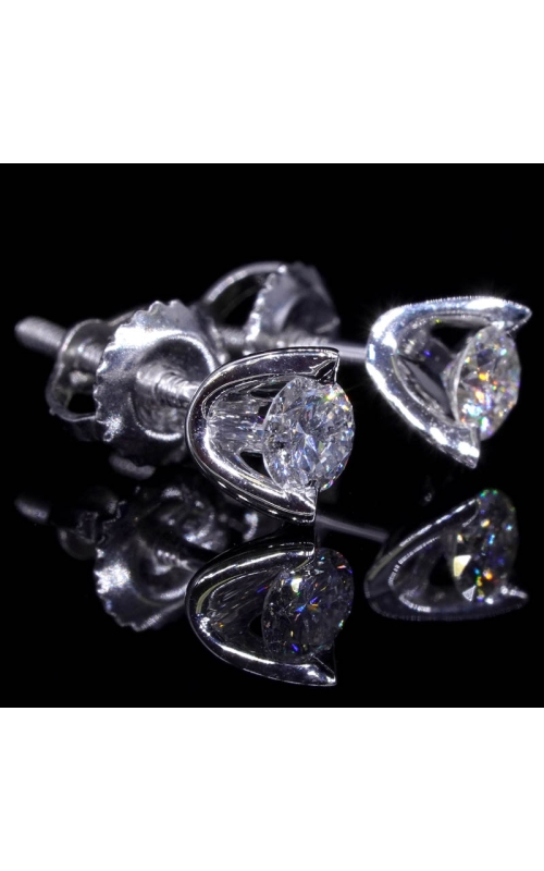 Stud Diamond Earrings 2 Prongs