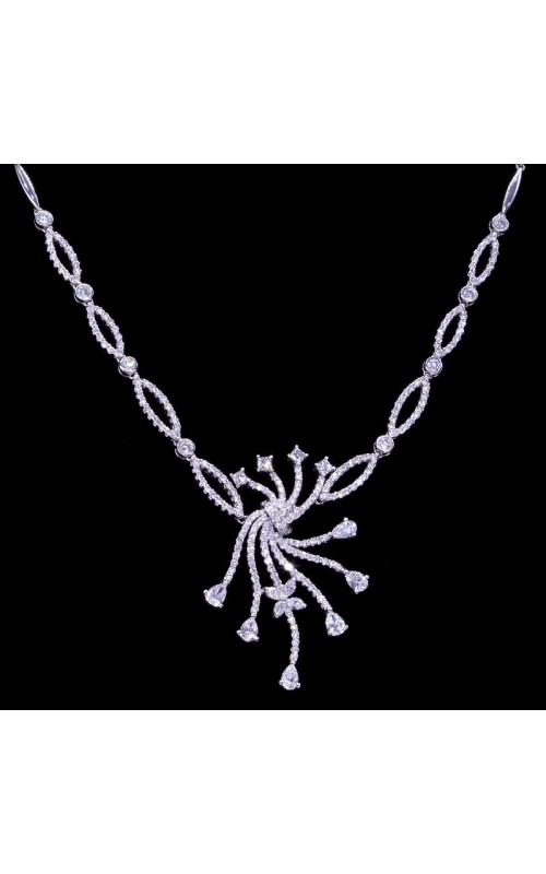 Swirling Firework Diamond Necklace