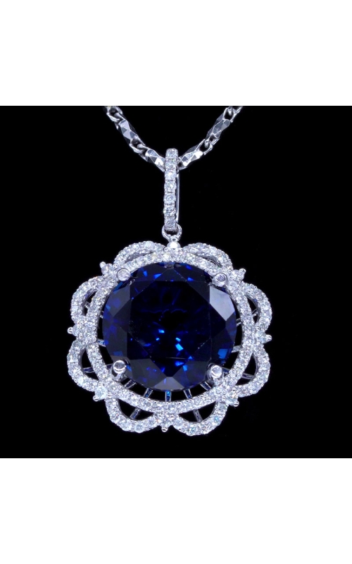 Solar Design, 14.2mm Blue Sapphire Pendant