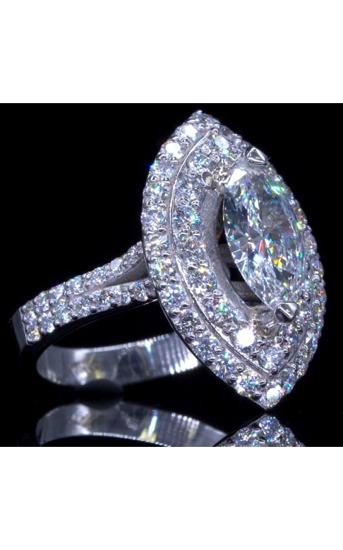 Double Row, 2.1ct Marquise Diamond Ring