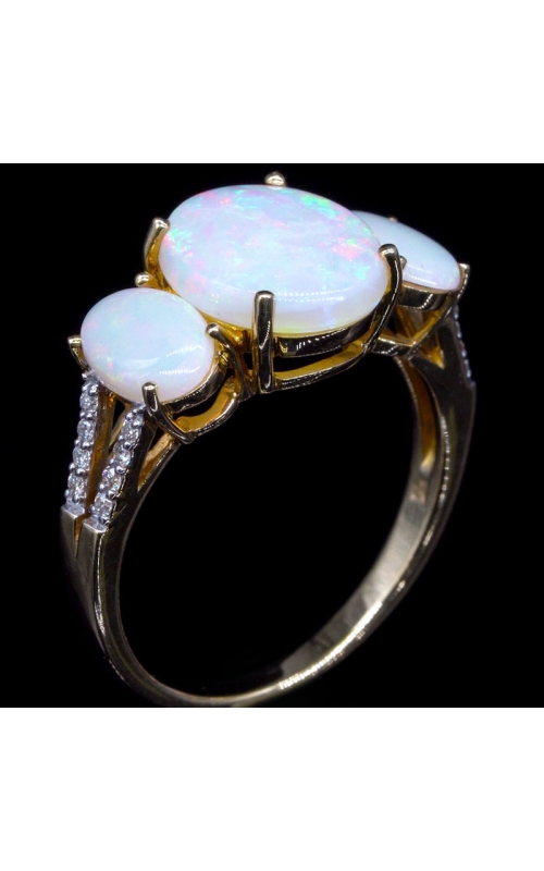 3 Stone Opal Ring