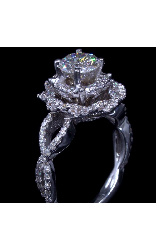 Three Layer Swirl Design GIA 1.15ct Diamond Ring