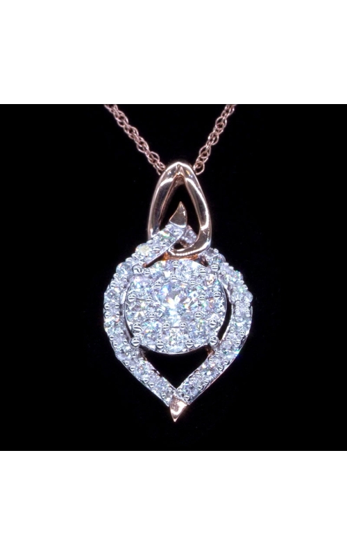 Diamond Eye Pendant in Rose Gold