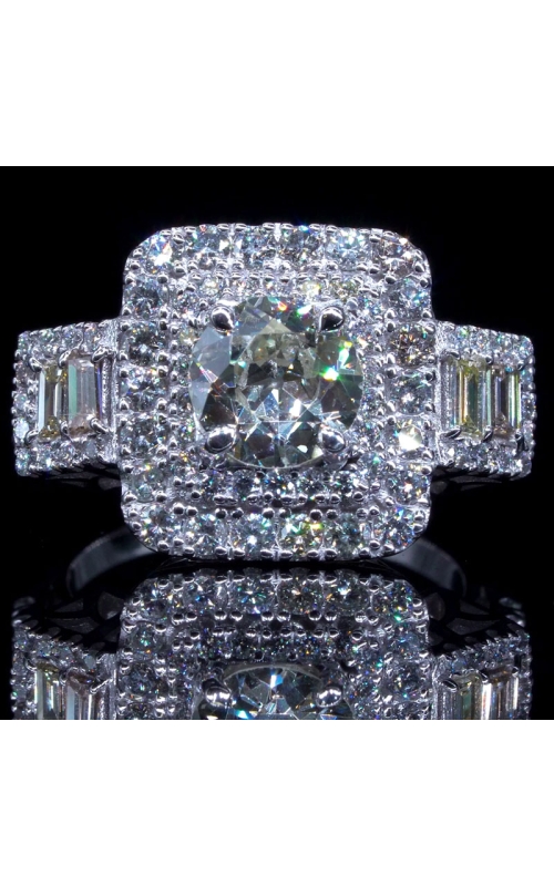 Square Design 2ct Diamond Ring