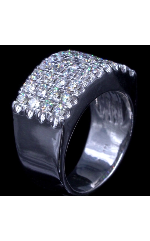 36 Stone Diamond Band in White Gold