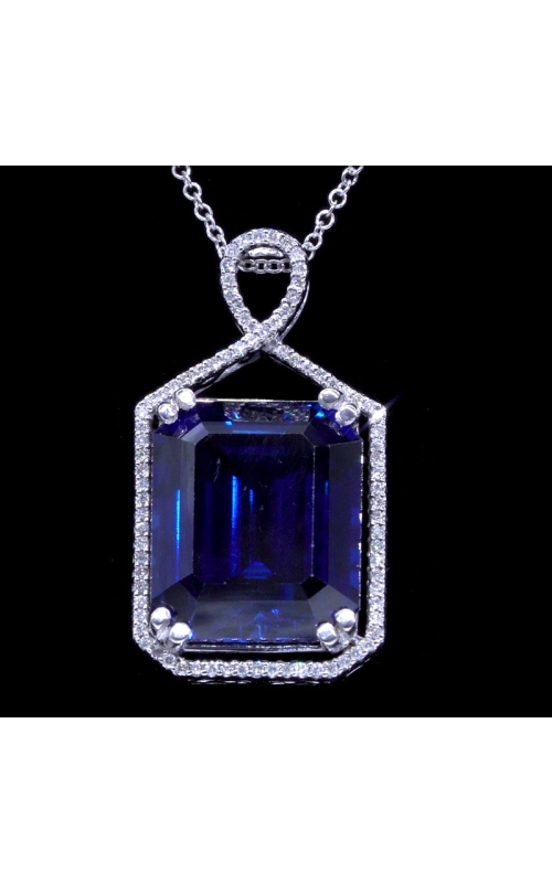 10ct Emerald-Cut Sapphire Pendant