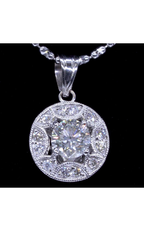 Basket Halo Diamond Pendant