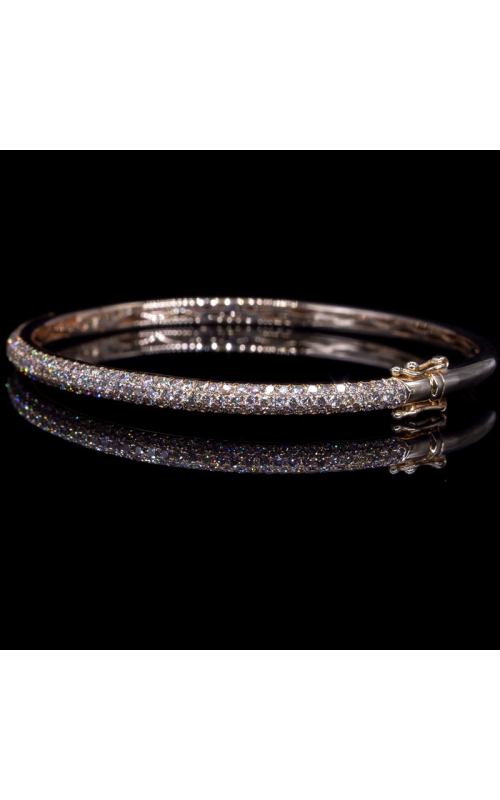 Diamond Bangle in Champagne Rose Gold