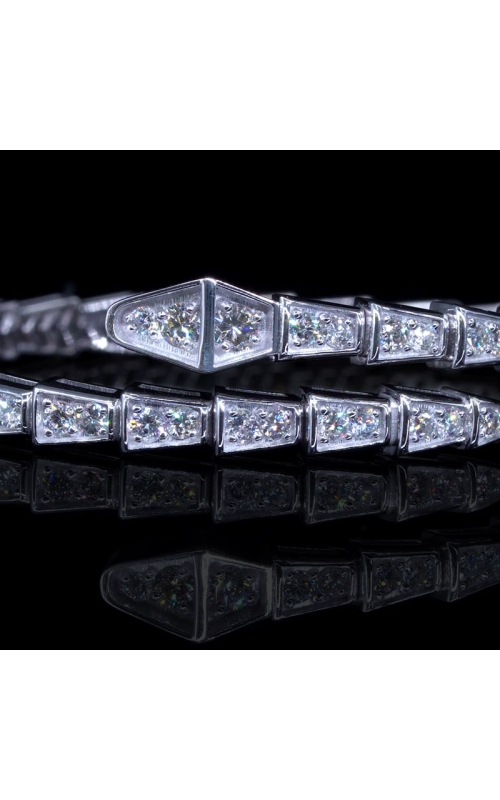 Dragon's Tail Bypass Diamond Bangle