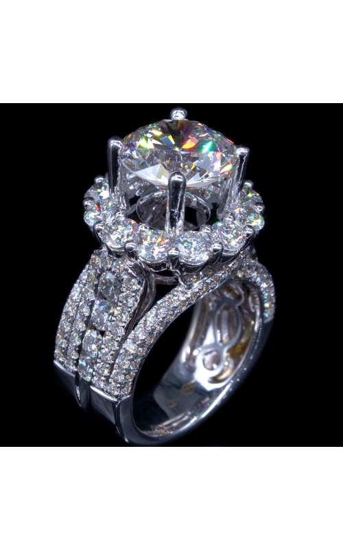 GIA Round Brilliant Diamond Ring 4.5ct center