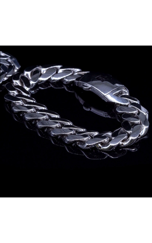 Large Monaco Chain in White Gold