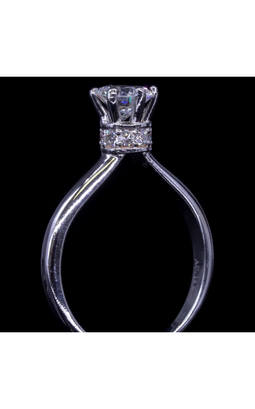 Solitaire Diamond Ring in White Gold