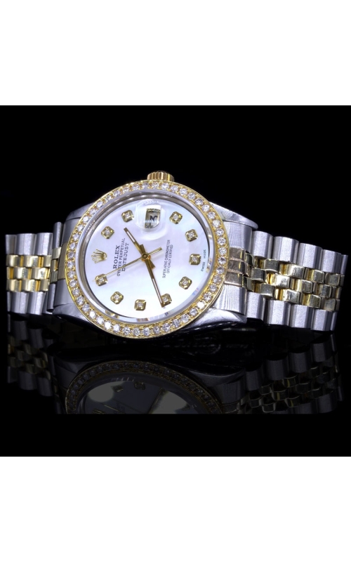 Men's Channel Set Diamond Border Rolex