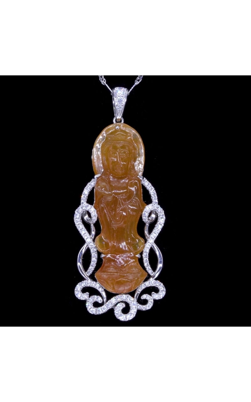 GIA Grade A Orange Jade Pendant