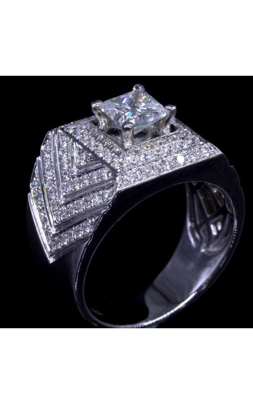 Square Design Men's Diamond Ring
