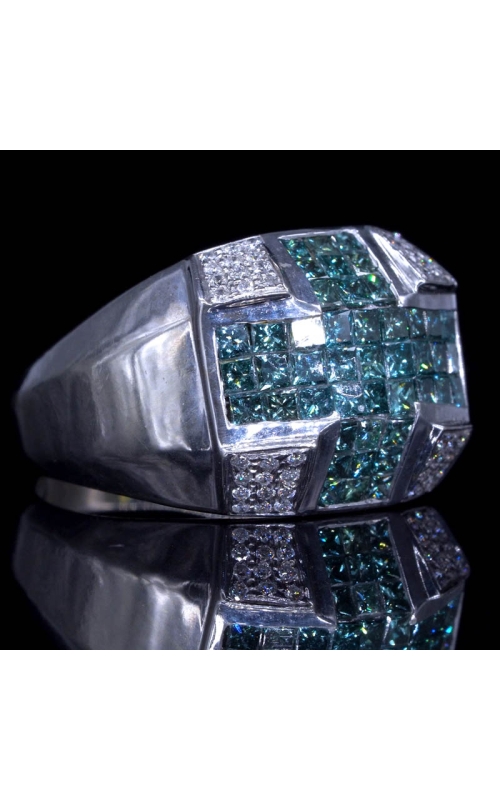 Blue Diamond Ring