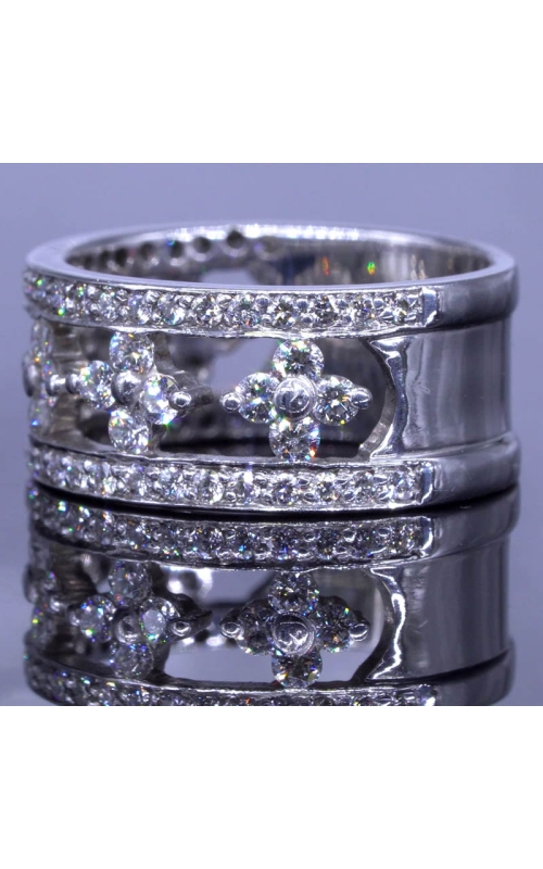 5 Star Design Diamond Men's Ring