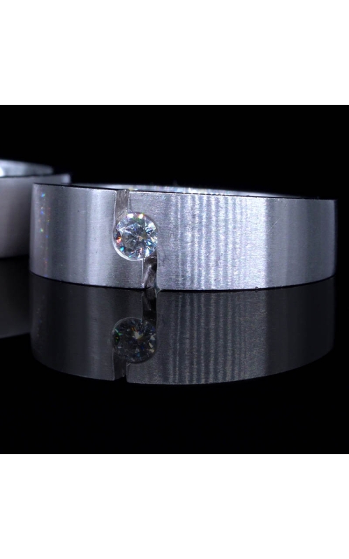3.8mm Solitaire Diamond Wedding Band