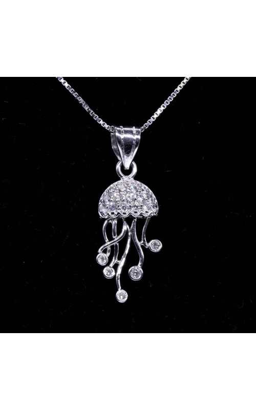 Diamond Jellyfish Pendant