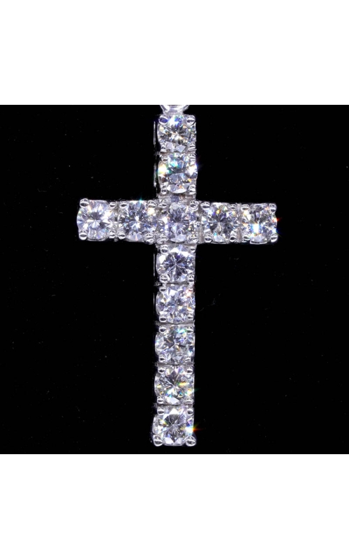 12-Stone Cross Pendant