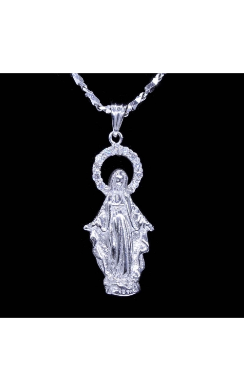 Virgin Mary Diamond Pendant