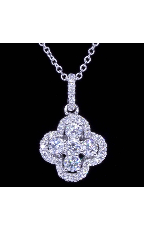 2.4mm Diamond Pendant Floral Design
