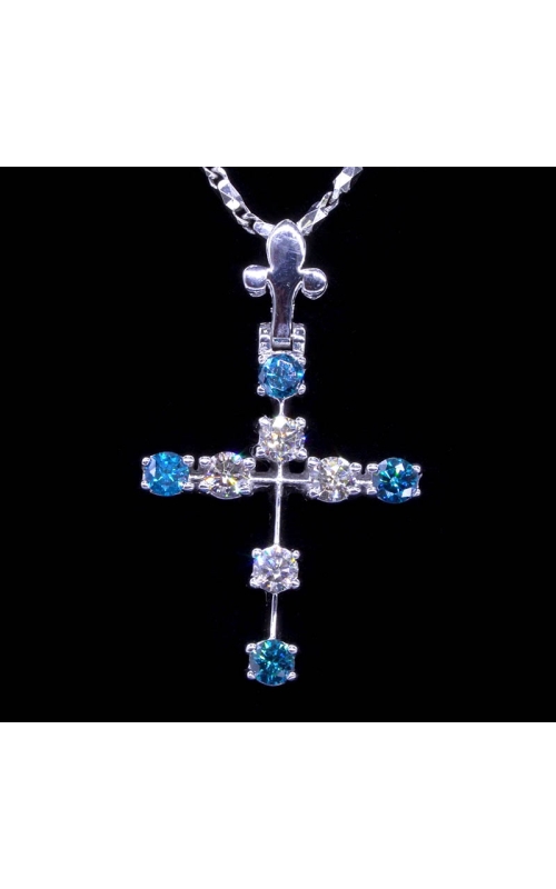 3.5mm Diamond Cross Pendant