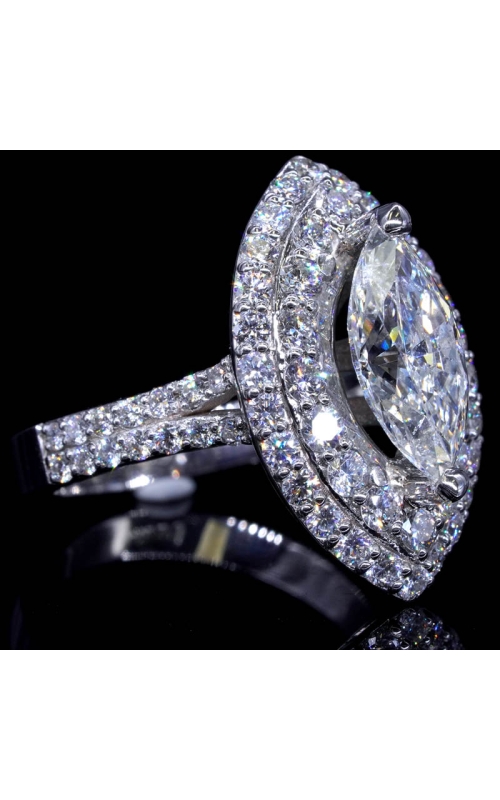 Marquise Diamond Ring Double Layers