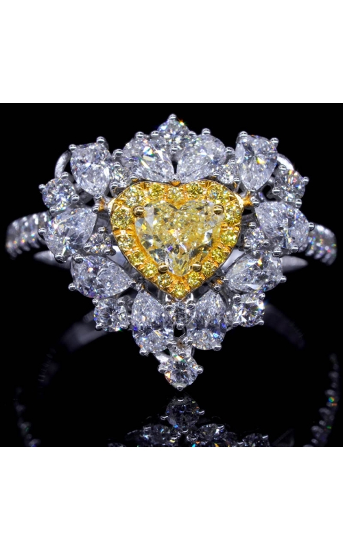 Fancy Yellow Heart Ring