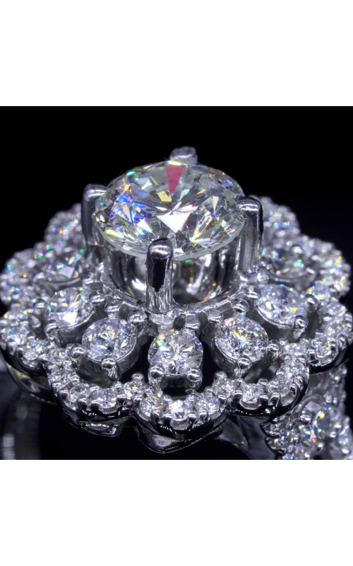 Diamond Ring Flower Design