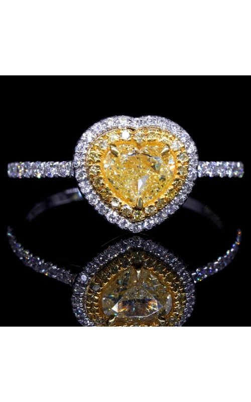 Fancy Yellow Diamond Heart Ring