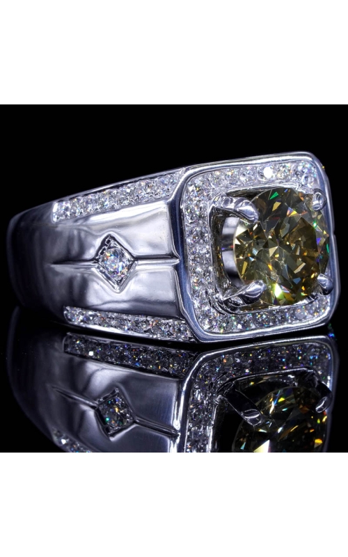 GIA Men 2ct Yellow Diamond - 18k Italy