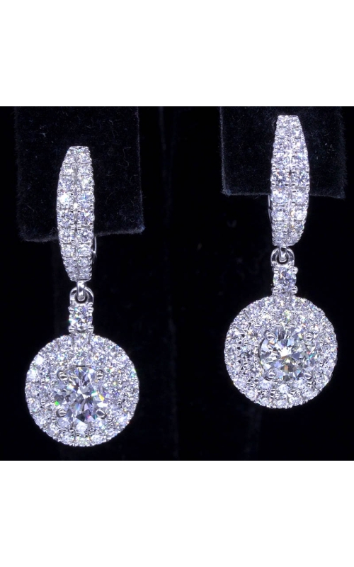 5.3mm Center Diamond Dangling Earrings