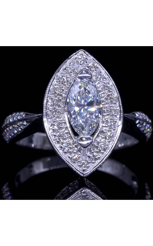 GIA Marquise Cut Center Diamond Ring