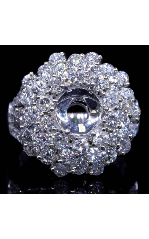 Semi-Mount Multi-Layer Diamond Ring (fits 1ct center)
