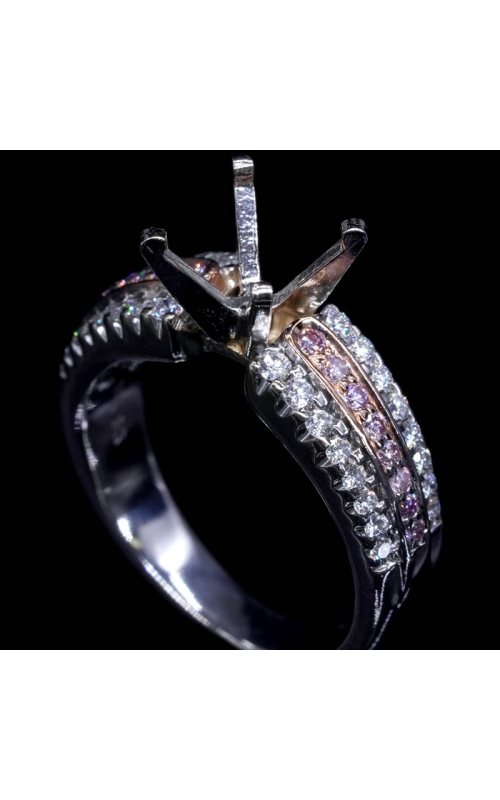Dual Tone Semi-Mount Ring (fits 1.5ct center)