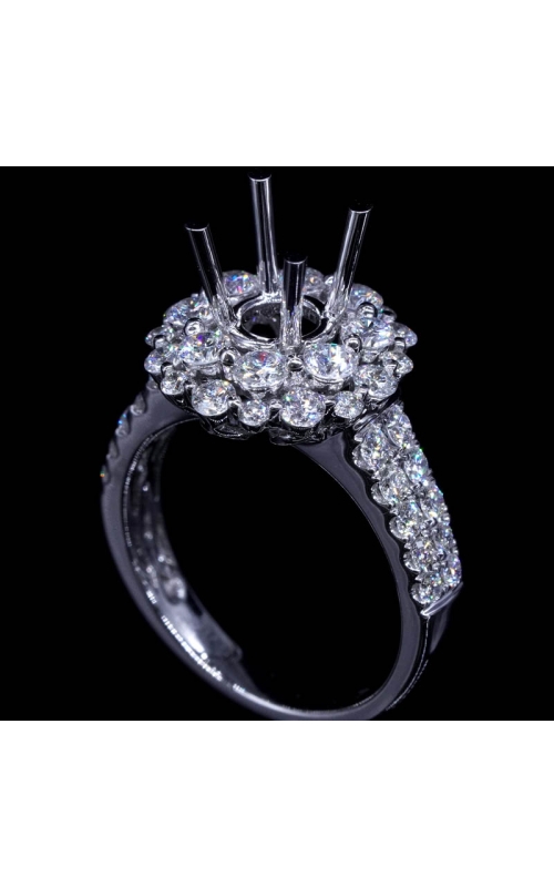 Two Layer Semi-Mount Diamond Ring (fits 0.8ct center)