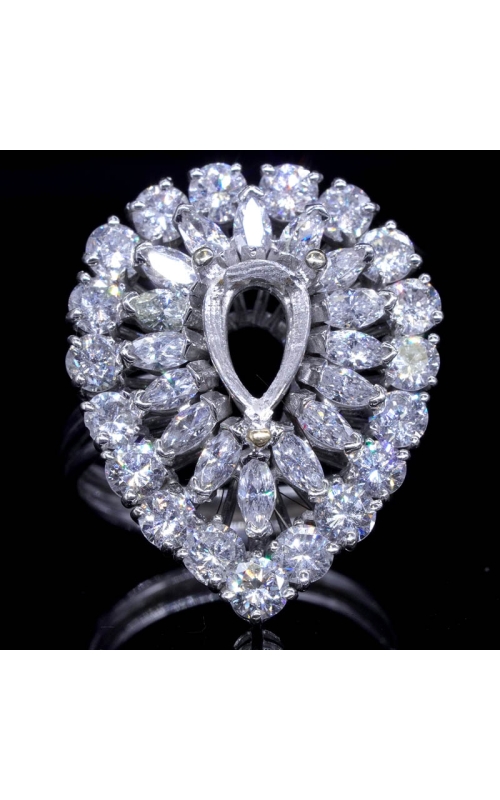 Marquise Tear Drop Semi-Mount Diamond Ring